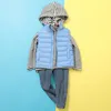 Down Coat 2023 Winter Kids Vest Ultra Light White Duck Jackets Boys Girls Mouwloze Waistcoats Fluffy Warm Snowsuit