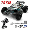 Elektrische/RC Auto RC Auto 75KMH High Speed Racing Afstandsbediening Auto Vrachtwagen voor Volwassenen 4WD Off Road Monster Trucks Klimvoertuig Kerstcadeau x0824