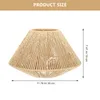 Pendant Lamps Rattan Lampshade Cover Power Supply Ceiling Straw Rope Accessory Light Table Shades