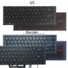 Nowa klawiatura USA/Rosyjska dla MSI GS65 GS65VR MS-16Q1 GF63 8RC 8RD MS-16R1 MS-16R4 GF65 cienki 9SD 10SD MS-16W1 MS-16WK HKD230812