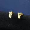 Brincos de colar Conjunto 14k ouro inoxidável Três borboleta temperamento feminino 18k jóias de corrente de colarinho pingente