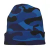 Berretti cappelli in cofano camo camuflage uomo uomo sottile cappello sottile da donna blu nera blu autunno berretto caloroso Design berretto berretti tasselli