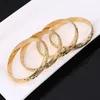 Bangle 4pcs Fashion Dubai Gold Color Эфиопский модный браслет для женщин Африка Арабские украшения