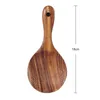 Cuchara de arroz de madera de teca Cuchara de paleta de arroz Cuchara de cocina de madera Cuchara Cucharada Cuchara grande para servir Utensilios de cocina de madera Vajilla HKD230810