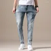 Jeans maschile classico in stile uomo marchio di cotone autunno business casual tratto slim pantaloni pantaloni pantaloni maschili abiti da casa maschio