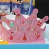 120pcs Crown Hat Cartoon Paper Caps Headwear Gift Toys for Kids Celebrating Party Birthday Hats Christmas HKD230823