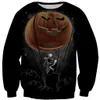 2023New Halloween 3D Skull Men tröja Hip Hop Tide Personlig huva tröja Fashion Pullover för män