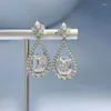 Boucles d'oreilles rectangulaires 12ct, 8 10, tempérament de luxe léger européen et américain, argent 925, diamant à haute teneur en carbone