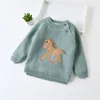 Pullover IENENS Kids Boys Girls Sweaters Clothes Baby Toddler Warm Sweater Coats Children Cartoon Thicken Tops Wool Pullovers Clothing 230823