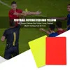 Andra sportartiklar 2st PVC Soccer Match Domare Red Yellow Cards Team Entertainment Football Training Tool 8x11cm Soccer Sport levererar 230823