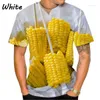 Men's T Shirts 2023 Botanical CornHip-Hop 3D Print Fashion Streetwear Women's Short Sleeve Tops