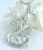 Keychains Unique Chinese Keychain Pendant Lake Blue Rhinestone Crystal K02980C14