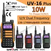 Walkie talkie baofeng uv 16 plus hög effekt USB c 10 km lång räckvidd tvåvägs radio dual band vattentät sändtagare fm 230823