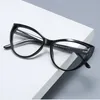 Solglasögon ramar sexig modeläsning glasse katt ögon transparent glasögon magnifier vision plus 025 05 10 15 20 225 till 60 230823