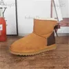 Boots High quality Aus L bow U short women snow Soft comfortable Sheepskin keep warm plush boots with card dustbag beautiful gifts 5062G T231104