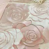 Set di biancheria da letto di lusso rosa bianco patchwork 1000tc Cotton egiziano Fiori di rose da ricamo da letto per biancheria da letto set di coperture piumino set fogli foglio lettino 230823