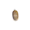 Charms 2st slumpmässiga små hängen naturliga stenar oval för smycken som gör DIY -halsbandsarmband örhängen tillbehör