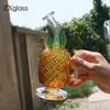 Gros épais ananas Bongs verre conception unique pour les plates-formes de narguilé 7 pouces pipes à fumer Bong Bubblers Mimi Dab Rig conduites d'eau multicolores avec bol d'entonnoir de 14 mm