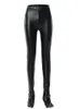 Women's Pants Leather For Women Hollow Out Ladies Sexy Leggings Hip Wrap Streetwear Slim Fit Gothic Clothes Woman Y2k