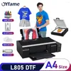 L805 DTF 용 Oyfame A4 A3DTF 프린터 머신 직접 전송 필름 의류 직물 티셔츠 인쇄