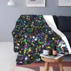 Cobertores lantejoulas brilhantes imprimir cobertor geométrico glitter fleece sleep cobertor macio quente estético pátio leve para crianças menino menina r230824