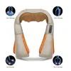 Shiatsu -massager för nacke och axel rygg massager med värme, djup knådande elektrisk massagekudde för nacke, rygg, axel, fot, kropp