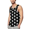 Men's Tank Tops Goonies Skull Top Man Retro Movie Print Beach Printed Workout Trendy Oversized Sleeveless Vests