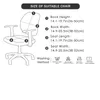 Chair Covers Stretch Office Cover Solid Color Split Computer Seat Spandex Rotatable Chairs Protector Case Anti-dirty Washable