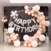 Birthday Wedding Party Decor Decoration 98 cm vit plastballong bågring diy bakgrundshållare cirkel ballon kolumn bas baby dusch