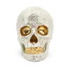 Decoratieve objecten Figurines Luxe stijl Golden Resin Craft Craft Skull Horror Standbeeld Creatief sculptuur Verjaardagscadeau Huiskantoor Vintage Decoratie 230823