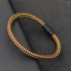 Braccialetti di fascino Noter Grade A Bracciale Rope Uomo Magneta nero Wrap Braclet Minimalist Cord Bangle Regalo per lui Braslet Pulslera in tessuto Pulslera Pulslera