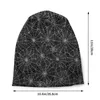 BERETS Custom Spider Pattern Web Cappelli da beanie Slouchey Men Donne Fashion Knit Skullies Capite di berretti per lo sci invernale