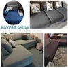 Chair Covers Waterproof Sofa Set Cushion Cover Jacquard Plain L-shaped Seat Slipcover Polar Fleece For Living Room Home