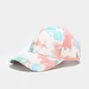 Casquettes de baseball Mode Casquette de baseball Hommes Femmes Réglable Tendance Snapback Chapeau Tie-Dye Hip Hop Extérieur Unisexe Os Gorras