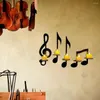 Bougeoirs à la mode décor à la maison pièce fabriquée à la main note de musique applique murale élégant support en métal avec un travail soigné résistant à la rouille