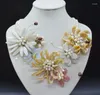 Choker Exquisit !! Design Beauty Adeican Ehery Shell Flower Schmuck Halskette 19 "