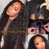 Perruques synthétiques perruques de cheveux humains Curly Brésilianhair Perruques Naturel Black Deep Wisleslesless U Partie Wigs Body Wave V Pied Perreaux