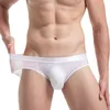 Underpants super weich bequeme Unterwäsche Ice Seide Sheer transparentes Mesh Herren-Slips gedruckt Shorts Sexy exotische Low-T-Taist