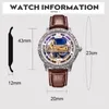 Relógios de pulso aokulasic moda automática relógios mecânicos masculos design clássico Business Hollow Waterproof Watch Men 2023