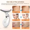Gesichtsmassagebaste Hals Beauty Device EMS Hebehaut Straffed LED P auf Therapie Anti -Falten -Doppelkinn -Entfernung 230823