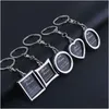 Key Rings 2000pcs P O Frame Round Hart Apple Ovaal Rhombus Vorm Metaal Alloy Keten Keychain Keyring Car Keychains Paren Geschenkdruppel OTCMX