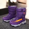 Laarzen winter kinderen laarzen prinses elegante meisjes schoenen Waterbestendig meisje jongens sneeuwschoenen kinderen warme hoogwaardige pluche laarzen 230823