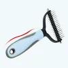 New Pets Beauty Tools Fur Knot Cutter Dog Grooming Shedding Tool Cat Hair Removal Comb Brush Double Sided Pet Products Wholesale CC