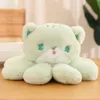 Plush Dolls 35cm Creative Cat Shaped Jellyfish Toy Stuffed Soft Kitty Doll Kawaii Octopus Lovely Room Decorations Exquisite Gifts Kids 230823
