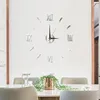 Wall Clocks Modern Clock Acrylic Diy Mute Simple Solid Color Glow-In-The-Dark Home Living Room Office Decroation