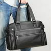 Briefcases Trip Commuting Cowhide Travel Bag Man Shoulder Cow Leather Men's Business Briefcase Computer Handbag Male Outdoor