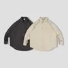 Men's Dress Shirts Japanese Style Dropped Shoulders Loose Casual Shirt Jacket Custom Wholesale