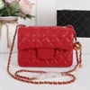 Designer shoulder Bag Mini small Square Bag Quilted Crossbody with Chain 5 High Quality Flap Luxury Bag Wallet Cell Phone Bag with Spherical Decoration