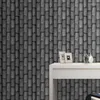 壁紙ヴィンテージフェイクウッドパネル壁紙ロールロール中国の素朴なリビングルームベッドルームスタディホーム装飾PVC防水壁壁画茶色