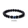 Bracciale di elasticità turchese da 8 mm per perle turchese blu turche per uomini donne yoga reiki gioielli